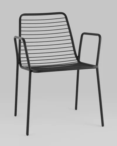 Стул с подлокотниками Дели металл черный УТ000039267 Stool Group, /, ножки//, размеры - *805***605*595