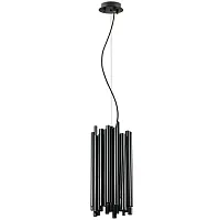 Светильник подвесной Savona 816027 Lightstar чёрный 6 ламп, основание чёрное в стиле арт-деко 