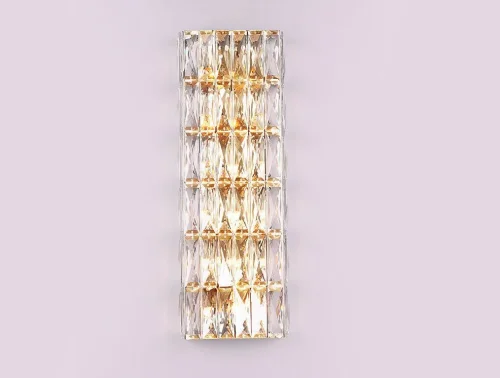Бра 10126+6/A gold Newport прозрачный на 12 ламп, основание золотое в стиле классический 