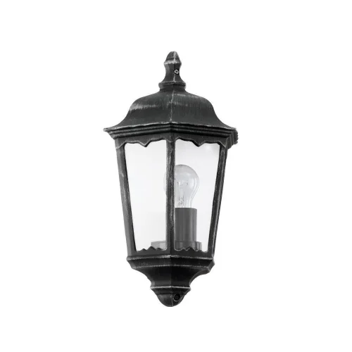 Настенный светильник 93459 NAVEDO Eglo уличный IP44 чёрный 1 лампа, плафон прозрачный в стиле кантри классический E27