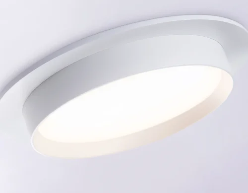 Светильник точечный TN5225 Ambrella light белый 1 лампа, основание белое в стиле хай-тек современный круглый фото 4