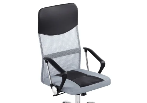 Компьютерное кресло Arano 1 light gray 15792 Woodville, серый/сетка искусственная кожа, ножки/металл/хром, размеры - *1190***660*600 фото 6
