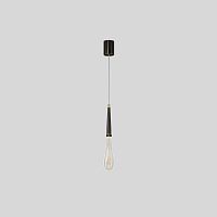 Светильник подвесной FIAL LUX Black 213658-23 ImperiumLoft прозрачный 1 лампа, основание чёрное в стиле современный лофт 