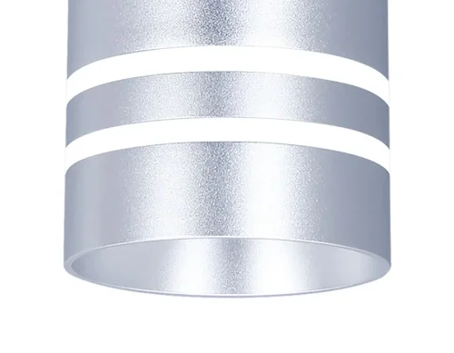 Светильник подвесной LED TN251 Ambrella light серебряный 1 лампа, основание серебряное в стиле современный трубочки фото 3