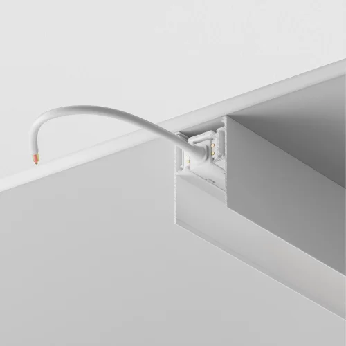 Шинопровод трек накладной 3м Magnetic track system Gravity TRX010-413W Maytoni белый в стиле современный для светильников серии Magnetic track system Gravity шинопровод подвесной накладной gravity магнитная магнитный фото 3
