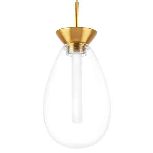 Светильник подвесной LED Colore 805110 Lightstar прозрачный 1 лампа, основание золотое в стиле арт-деко  фото 6