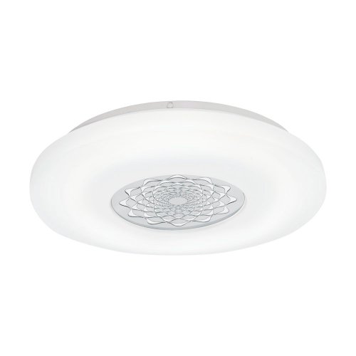 Светильник потолочный LED CAPASSO 1 96026 Eglo хром серый белый 1 лампа, основание белое в стиле минимализм современный 