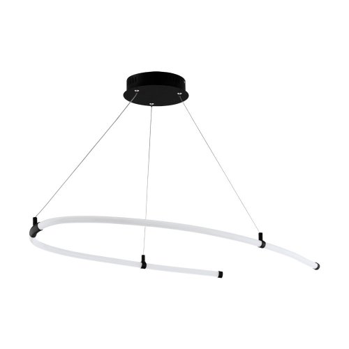 Светильник подвесной LED Alamedilla 99429 Eglo белый 1 лампа, основание чёрное в стиле минимализм современный 