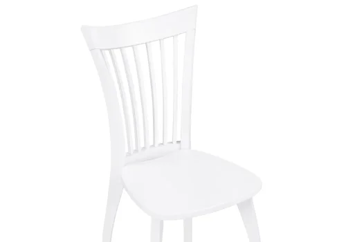 Деревянный стул Лидиос Лайт белый 515980 Woodville, белый/массив бука, ножки/массив бука дерево/белый, размеры - ****430*600 фото 5