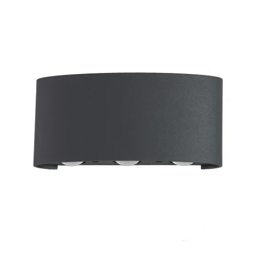 Настенный светильник уличный LED CLT 023W3 DG Crystal Lux уличный IP54 серый чёрный на 6 ламп, плафон серый в стиле современный LED фото 3