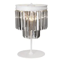 Настольная лампа V5154-0/3L Vitaluce янтарная 3 лампы, основание бежевое металл в стиле классический современный 