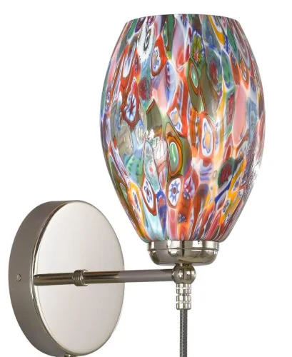 Бра A 10009/1 Reccagni Angelo разноцветный на 1 лампа, основание никель в стиле современный классический  фото 3