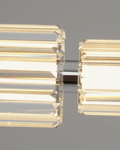 Светильник подвесной LED Prismique V11720-PL Moderli прозрачный на 1 лампу, основание хром в стиле современный линейный фото 3 Светильник подвесной LED Prismique V11720-PL Moderli прозрачный на 1 лампу, основание хром в стиле современный линейный фото 3