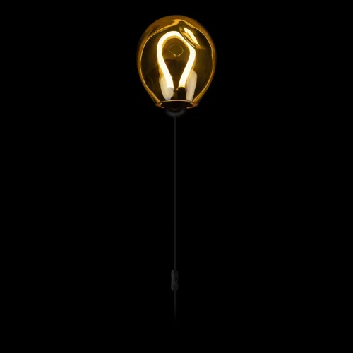 Бра с выключателем LED Joy 10291 Yellow LOFT IT жёлтый на 1 лампа, основание чёрное в стиле арт-деко  фото 4