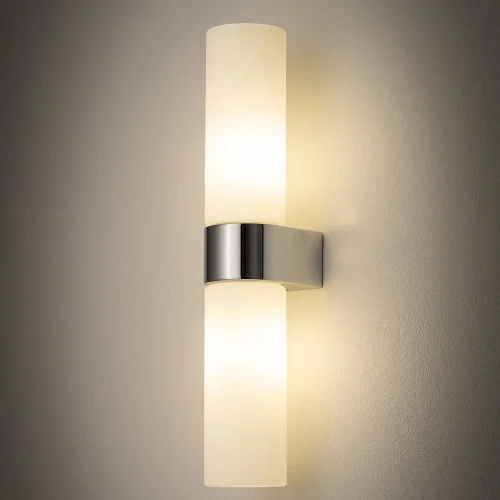 Бра Natalie 10726-NW Nowodvorski белый на 2 лампы, основание хром в стиле современный фото 2