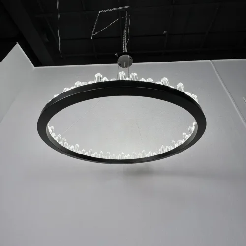 Светильник подвесной LED Quartz 101946-26 ImperiumLoft прозрачный 1 лампа, основание чёрное в стиле современный  фото 32