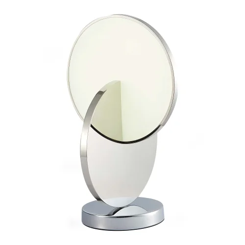 Настольная лампа LED Eclisse SL6107.104.01 ST-Luce белая 1 лампа, основание хром металл в стиле современный  фото 4