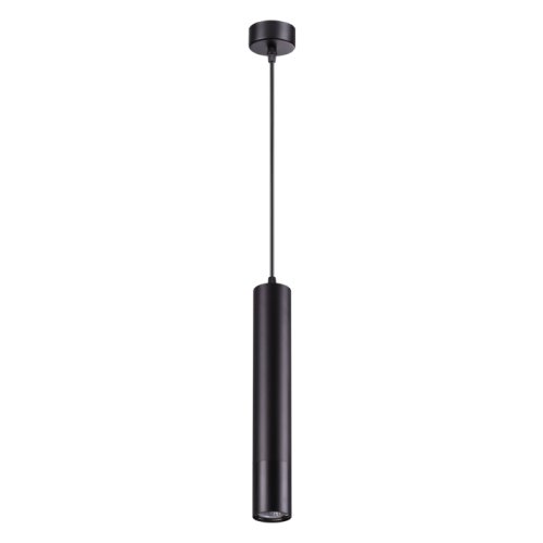 Светильник подвесной Pipe 370622 Novotech чёрный 1 лампа, основание чёрное в стиле современный трубочки