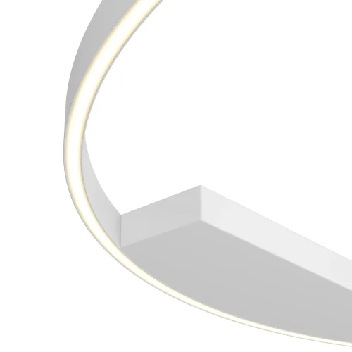 Светильник потолочный LED Rim MOD058CL-L65WK Maytoni белый 1 лампа, основание белое в стиле современный хай-тек минимализм кольца фото 2