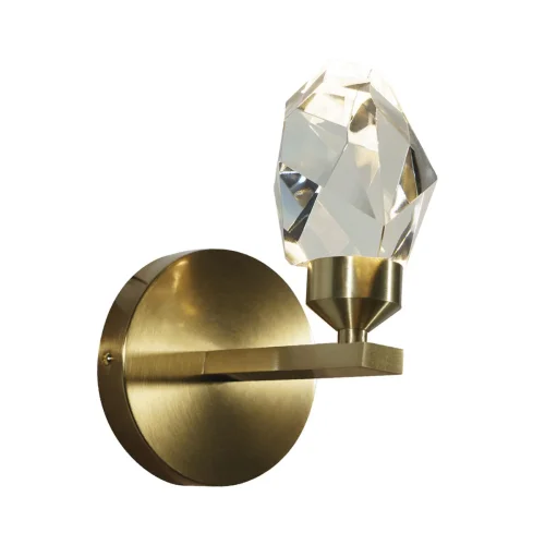 Бра LED Rock 10111W Gold LOFT IT прозрачный на 1 лампа, основание золотое в стиле современный  фото 5