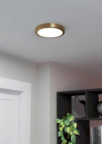 Светильник потолочный LED Fueva 5 900181 Eglo белый 1 лампа, основание матовое латунь в стиле современный  фото 2
