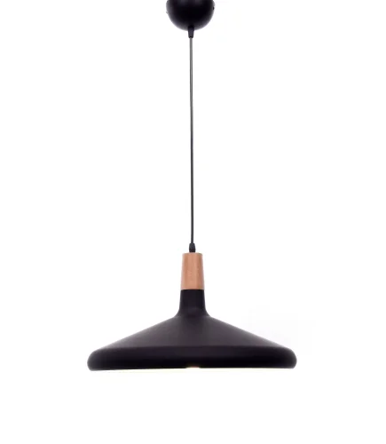 Светильник подвесной Bafido  LDP 7754-С BK Lumina Deco чёрный 1 лампа, основание чёрное в стиле современный минимализм  фото 5