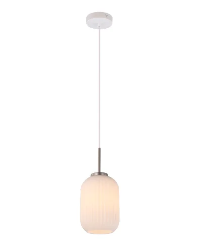 Светильник подвесной Ivory V11029-1P  Moderli белый 1 лампа, основание белое в стиле современный выдувное