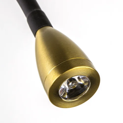 Бра с выключателем LED Muro 808637 Lightstar чёрный на 1 лампу, основание чёрное в стиле современный хай-тек минимализм гибкая ножка для чтения фото 11