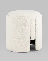 Пуф Taks букле белый УТ000039391 Stool Group на 1 , основание в стиле современный 
