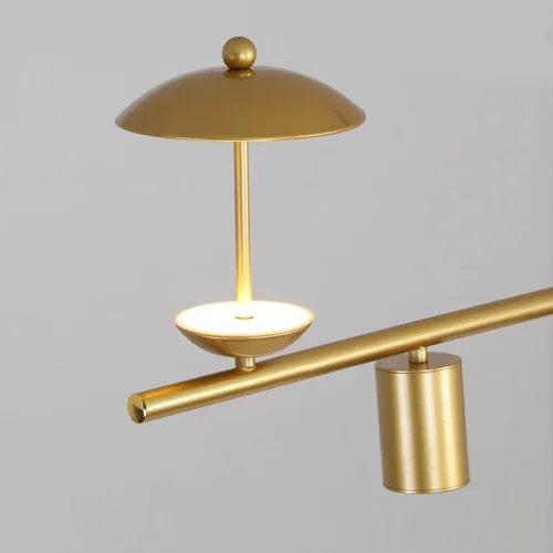 Светильник подвесной HETLEY L120 Gold 203907-23 ImperiumLoft золотой на 6 ламп, основание золотое в стиле современный фото 5