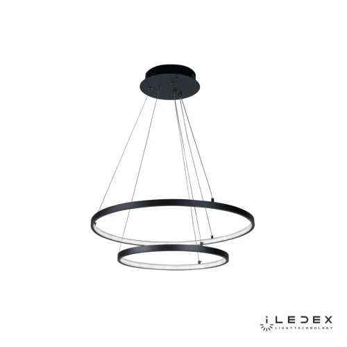 Светильник подвесной LED с пультом Axis D098-2 (600x400) BK iLedex чёрный 1 лампа, основание чёрное в стиле современный хай-тек с пультом кольца фото 4