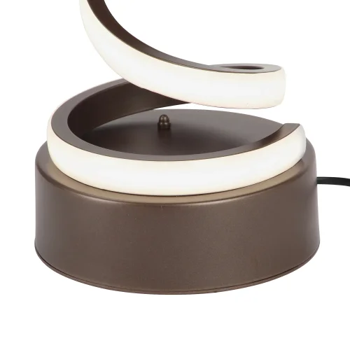 Настольная лампа LED V4670-7/1L Vitaluce без плафона 1 лампа, основание бронзовое металл в стиле хай-тек  фото 4