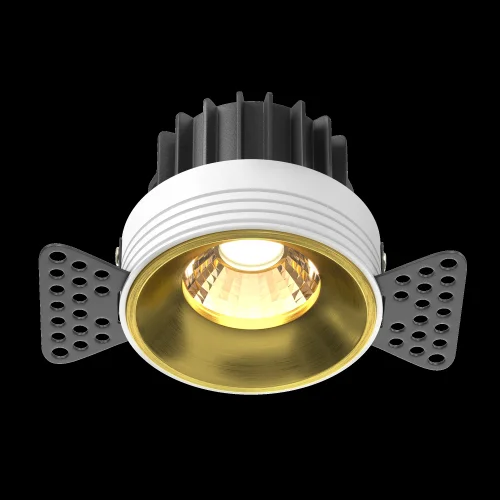 Светильник точечный LED Round DL058-12W3K-TRS-BS Maytoni латунь на 1 лампу, основание латунь в стиле современный для затирки фото 10