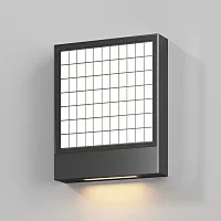 Настенный светильник LED Anri O475WL-L10GF3K Maytoni уличный IP графит 1 лампа, плафон белый в стиле хай-тек современный LED