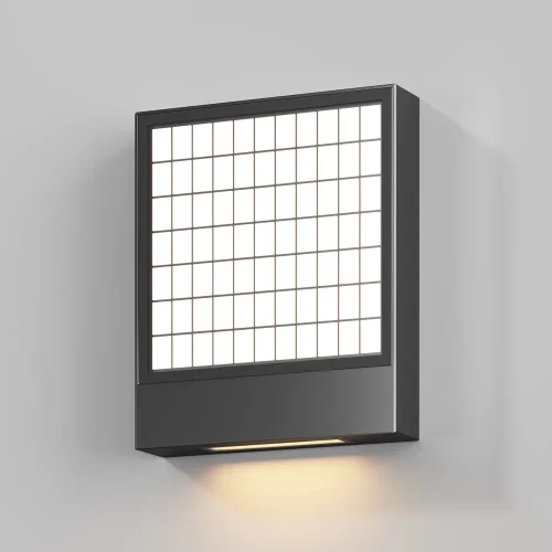 Настенный светильник LED Anri O475WL-L10GF3K Maytoni уличный IP графит 1 лампа, плафон белый в стиле хай-тек современный LED