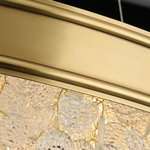 Люстра подвесная VERONA A L12 193713-23 ImperiumLoft прозрачная на 12 ламп, основание латунь в стиле современный фото 9