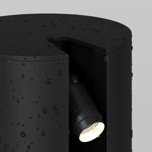 Парковый светильник LED Cave O468FL-L9B3K Maytoni уличный IP чёрный на 1 лампу, плафон чёрный в стиле современный хай-тек LED фото 5