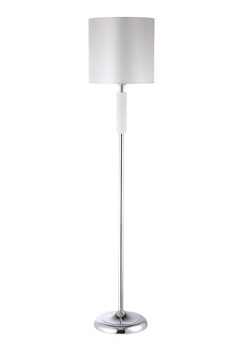 Торшер MAESTRO PT1 CHROME Crystal Lux  белый 1 лампа, основание хром в стиле современный
