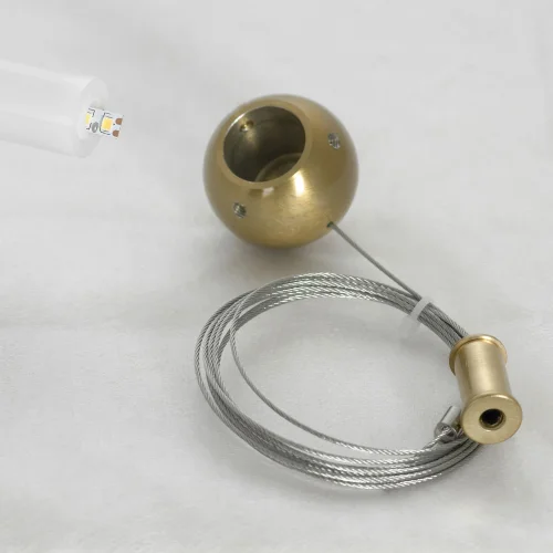 Светильник подвесной LED Concord LSP-7021 Lussole прозрачный 1 лампа, основание бронзовое в стиле современный  фото 5