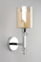 Бра Malito OML-79901-01 Omnilux прозрачный 1 лампа, основание хром в стиле классический 