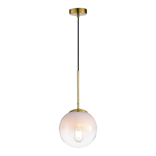 Светильник подвесной Cassius SL1190.203.01 ST-Luce белый 1 лампа, основание золотое в стиле современный шар