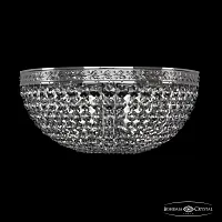 Бра 19111B/35IV Ni Bohemia Ivele Crystal прозрачный 3 лампы, основание никель в стиле классический sp
