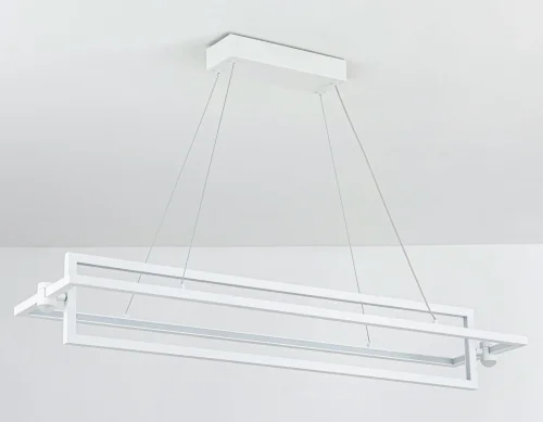 Светильник подвесной LED FL5735 Ambrella light белый 1 лампа, основание белое в стиле современный хай-тек  фото 5