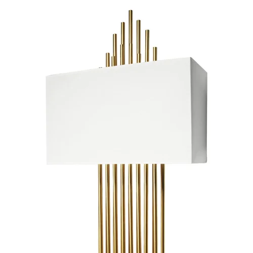 Бра Elegio 10107 White LOFT IT белый на 2 лампы, основание золотое в стиле арт-деко современный  фото 5