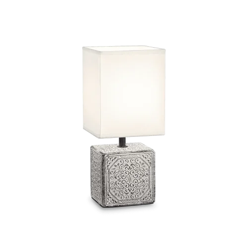 Настольная лампа KALI'-1 TL1 Ideal Lux белая 1 лампа, основание белое металл в стиле современный 