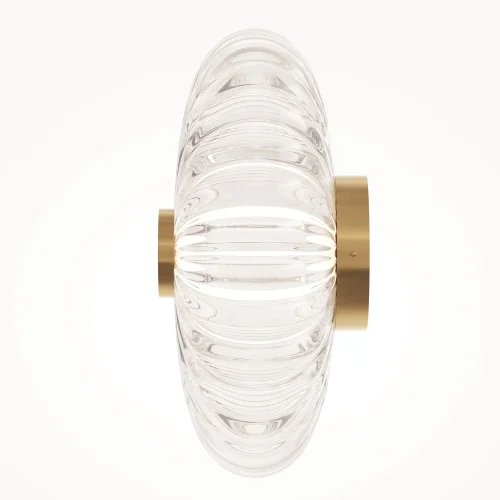 Бра LED Amulet MOD555WL-L4G3K Maytoni прозрачный на 1 лампу, основание золотое в стиле современный арт-деко фото 9