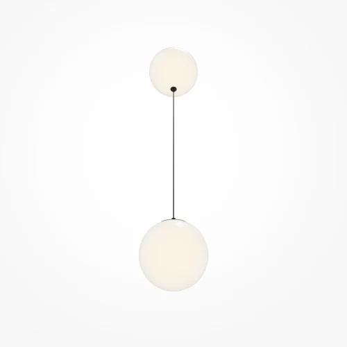 Светильник подвесной LED Twins MOD427PL-L20B3K Maytoni белый на 1 лампу, основание чёрное в стиле современный шар фото 4