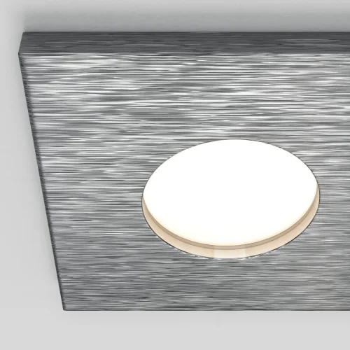 Светильник точечный Stark DL083-01-GU10-SQ-S Maytoni серебряный 1 лампа, основание серебряное в стиле современный хай-тек  фото 3