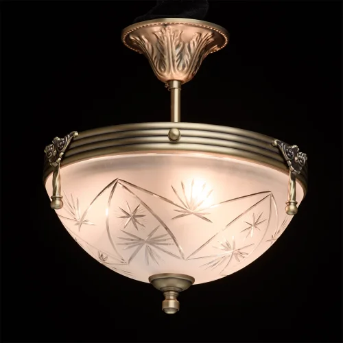 Люстра потолочная Афродита 317011603 MW-LIGHT белая на 3 лампы, основание античное бронза в стиле классический  фото 3