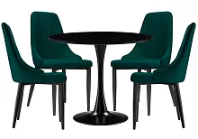 Обеденная группа Телма green / black 528369 Woodville на 1 , основание в стиле современный 